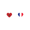 Arocco France Heartbeat Flag