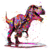 Farbrevolution – T-Rex mit Stil