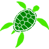 Schildkröte Schildkrötenpanzer Symbol Logo Cool