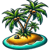 Island Palm Trees