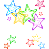 bunte Sterne