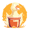 Gans im Becher
