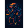 Neon Drummer