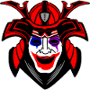 Happy Samurai with Menpo Mask