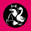 Fox and goose in friendship