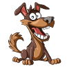 Cheerful Cartoon Dog