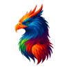 WPAP Style Polygon Animals - Griffin
