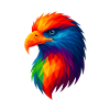 WPAP Polygon Style Animals - Eagle