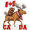 Canada Beaver Riding Moose FULL
