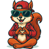 Squirrel Love Vibes