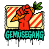 Gemüsegang Handzeichen Design