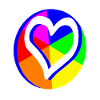 Progress Pride Flag Heart