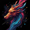 Farbenfroher Drache