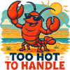 Lively Summer Lobster Illustration