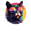 Cool cat with sunglasses