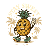 Ananas sucré et palmiers