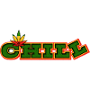 Psychedelic Chill Cannabis Word Art