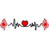 Heartbeat & Rising Sun Flags