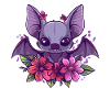 Flower bat with charm