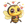 Heart Bee in Love