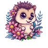 Flower hedgehogs to cuddle