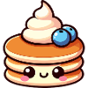 Kawaii Pancake Character Design