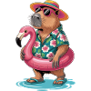 Capybara On Summer Vacation
