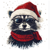 raton laveur de Noël