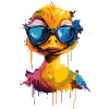 Cooole Gummiente mit Sonnenbrille