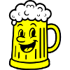 Bierkrug Comic Bier