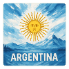 Argentinien Nationalfarben Design