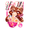 Japanese tanuki raccoon ramen