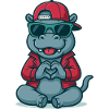 Hippo Heart Style