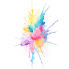 Aquarelle abstraite éclaboussure