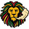 Reggae Löwe Rasta Design