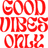 Inspiring inscription "Good emotions only"