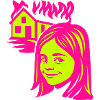 Meme Girl mit Feuer unterm Dach