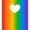Rainbow Gradients Colours Heart