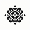 Elegant Black Ornamental Pattern