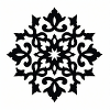 Detailed snowflake with ornamentation