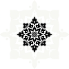 Intricate Black and White Mandala Pattern