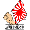 Fist with Rising Sun flag