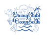 Blauer Grafik-Tauchclub