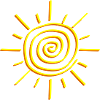 Sun icon illustration