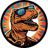 Dinosaure T-Rex Bande dessinée cool