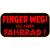 FAHRRAD FINGER WEG AUFKLEBER
