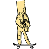 Skateboarden mit den Fingern