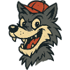 Wolf in a hat