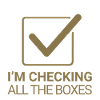 I'm checking all the boxes