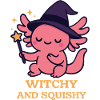 Witchy Axolotl - Cute Witch Motif